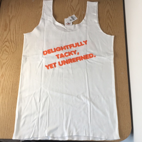 New Hooters Girl Sexy 2Pc Uniform Tank & Shorts Stretchy Both Size Large - Picture 5 of 6